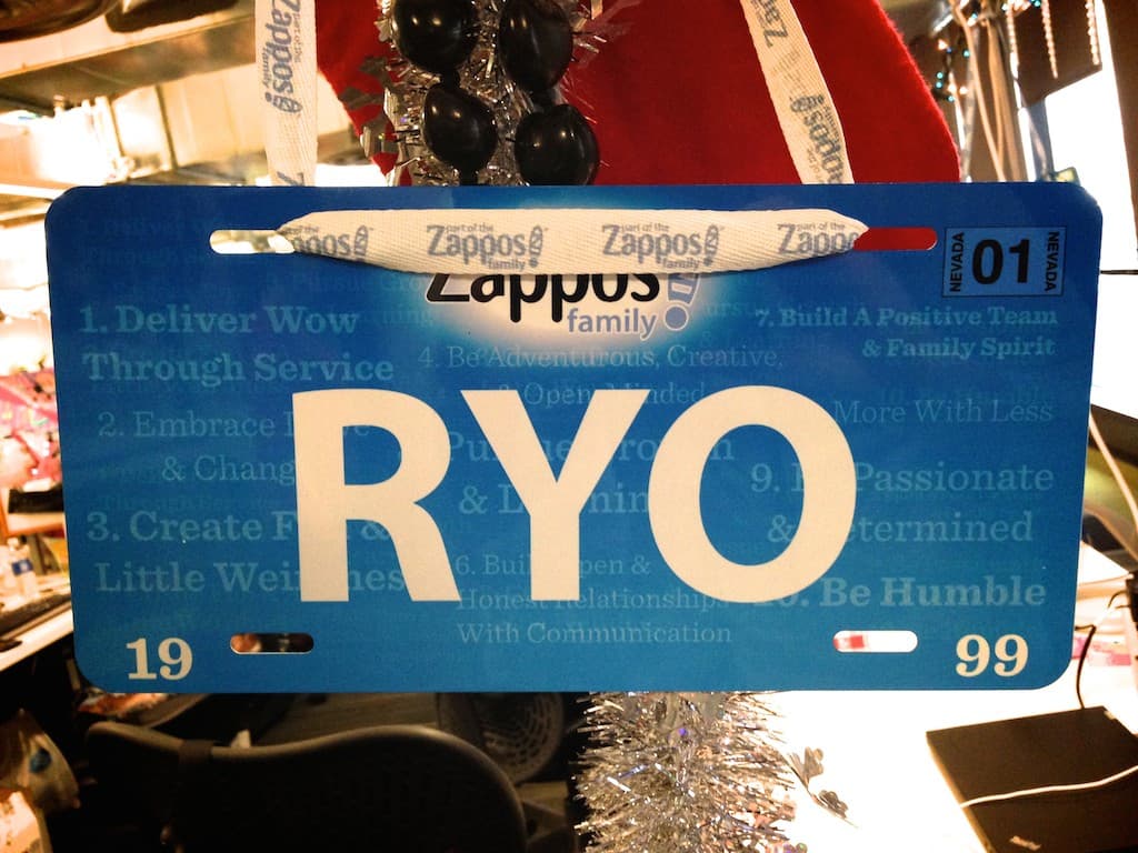 zappos-license-plate-name-badge