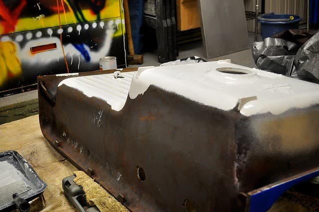 2012-01-21 Bathroom sink strip and prep 02