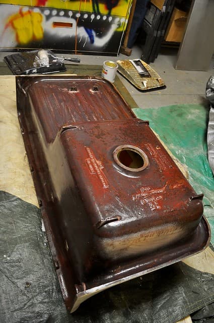 2012-01-20 Bathroom sink strip and prep 04