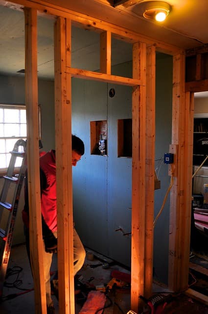 2012-02-12 Bathroom insulation and sheetrock 01